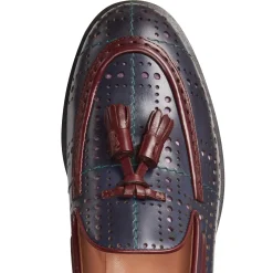 Fratelli Rossetti Almond-coloured leather Tartan Brera loafer|^ Loafers