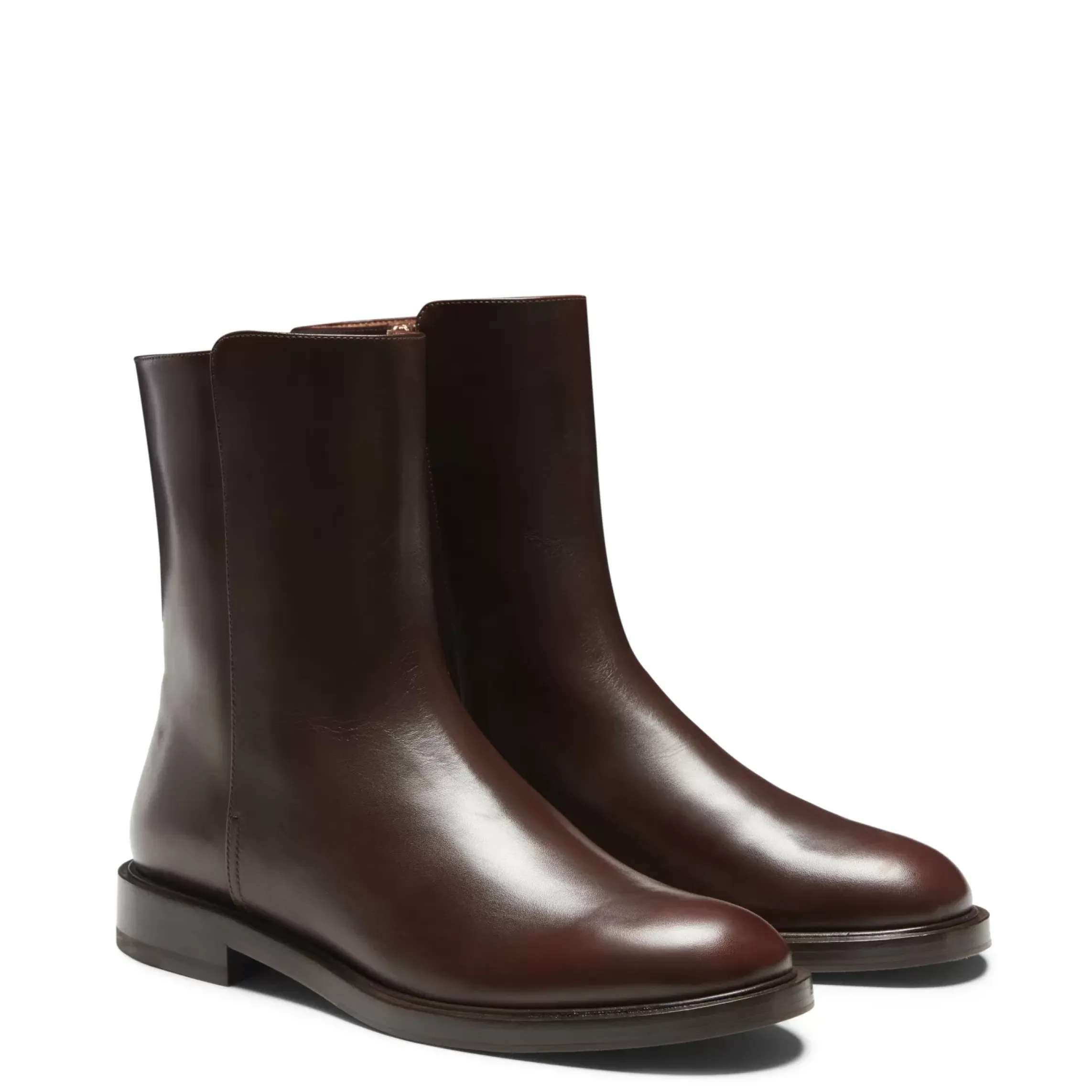 Fratelli Rossetti Ankle boot in mahogany leather|^ Ankle Boots