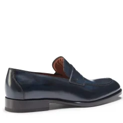 Fratelli Rossetti Band loafer in blue leather|^ Loafers