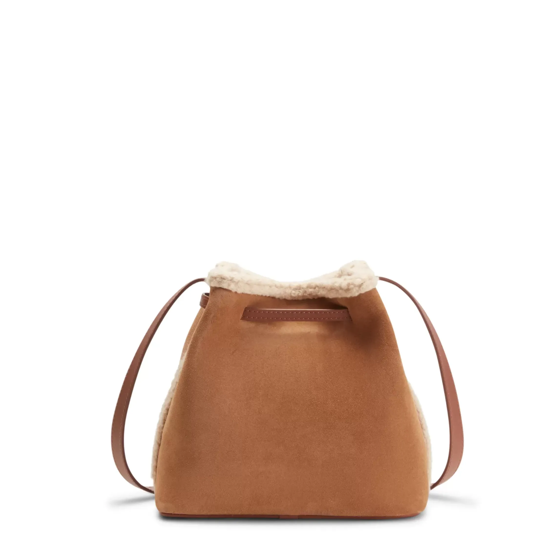 Fratelli Rossetti Barley-coloured suede bucket bag|^ Bags