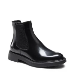 Fratelli Rossetti Beatle ankle boot in black leather|^ Ankle Boots