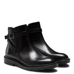Fratelli Rossetti Beatle ankle boot in black leather|^ Ankle Boots