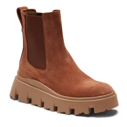 Fratelli Rossetti Beatle ankle boot in burnt grey-coloured suede|^ Ankle Boots