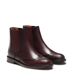 Fratelli Rossetti Beatle ankle boot in garnet leather|^ Ankle Boots