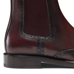 Fratelli Rossetti Beatle ankle boot in garnet leather|^ Ankle Boots