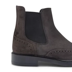 Fratelli Rossetti Beatle boot in charcoal grey suede|^ Ankle Boots