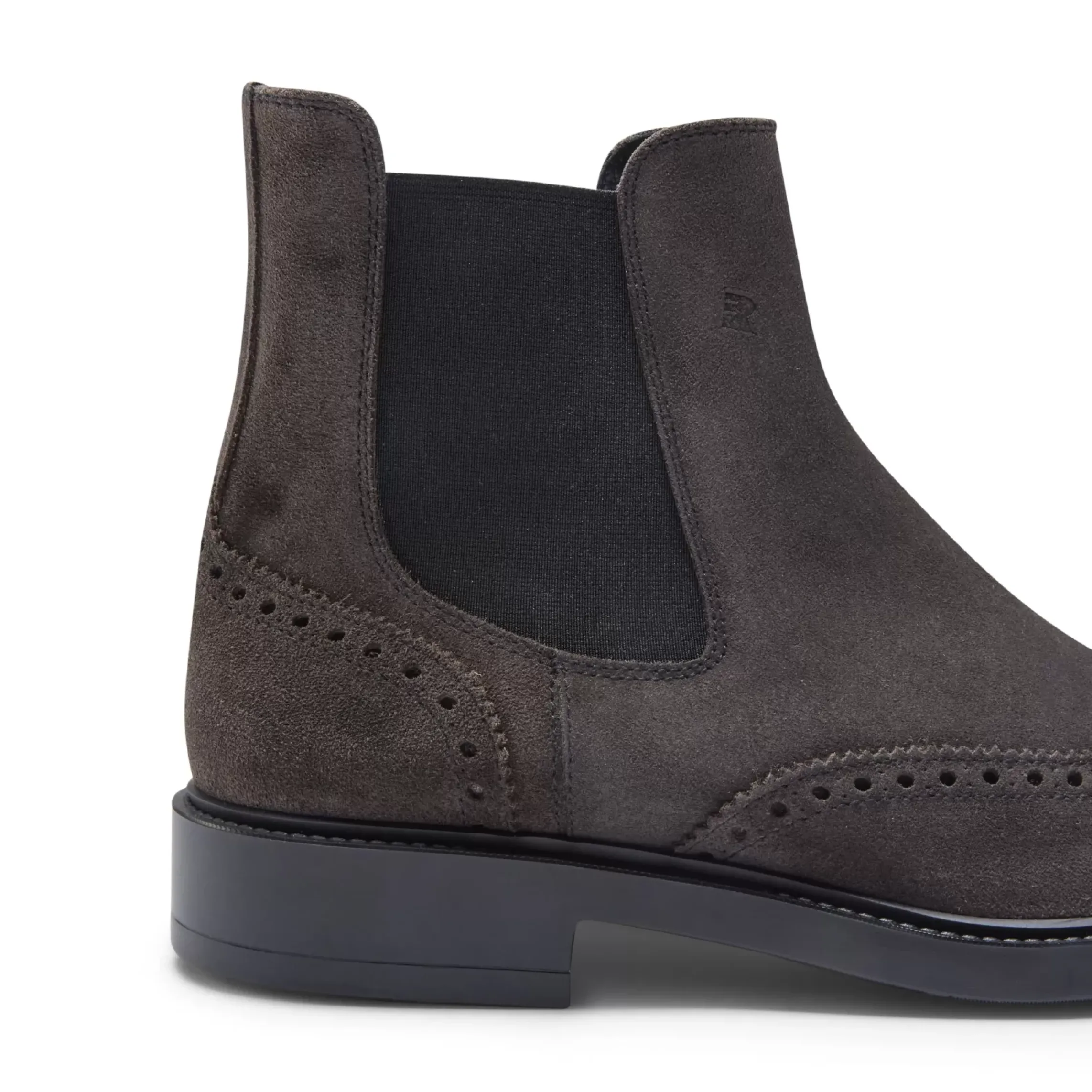 Fratelli Rossetti Beatle boot in charcoal grey suede|^ Ankle Boots