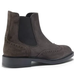 Fratelli Rossetti Beatle boot in charcoal grey suede|^ Ankle Boots