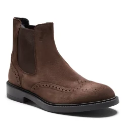 Fratelli Rossetti Beatle boot in cocoa brown suede|^ Ankle Boots