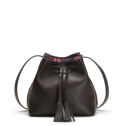 Fratelli Rossetti Black leather and fabric bucket bag|^ Bags