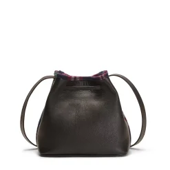 Fratelli Rossetti Black leather and fabric bucket bag|^ Bags