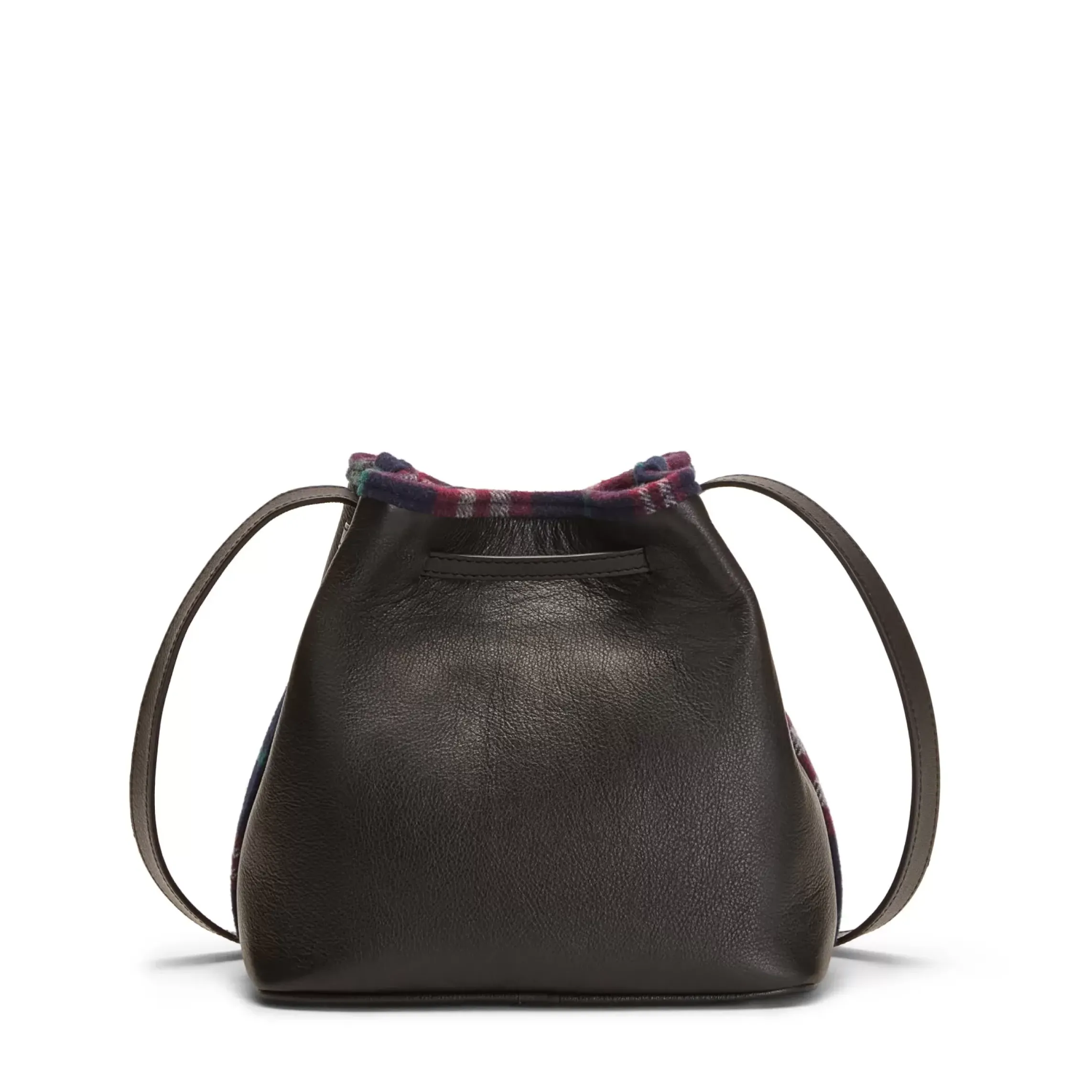 Fratelli Rossetti Black leather and fabric bucket bag|^ Bags