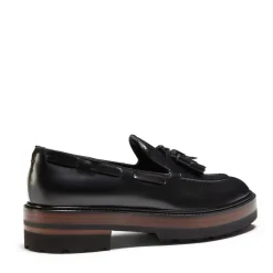 Fratelli Rossetti Black leather Brera loafer|^ Loafers