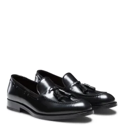 Fratelli Rossetti Black leather Brera loafer|^ Loafers