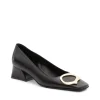Fratelli Rossetti Black leather Magenta pump|^ Décolleté