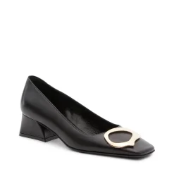 Fratelli Rossetti Black leather Magenta pump|^ Décolleté