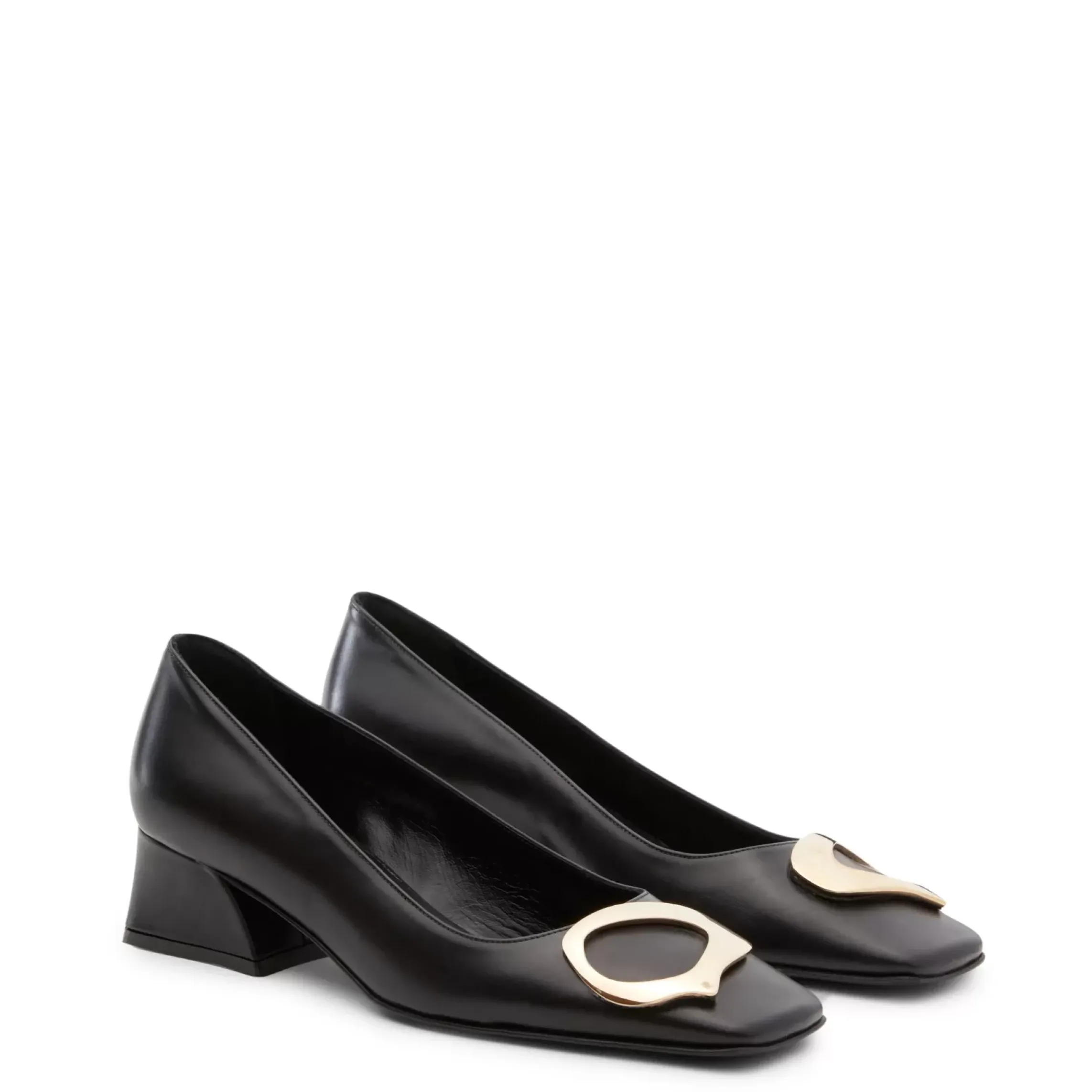 Fratelli Rossetti Black leather Magenta pump|^ Décolleté