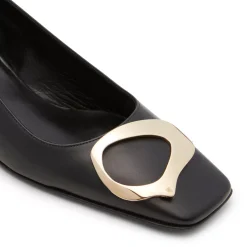 Fratelli Rossetti Black leather Magenta pump|^ Décolleté