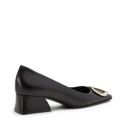 Fratelli Rossetti Black leather Magenta pump|^ Décolleté