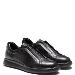Fratelli Rossetti Black leather sneaker|^ Sneakers