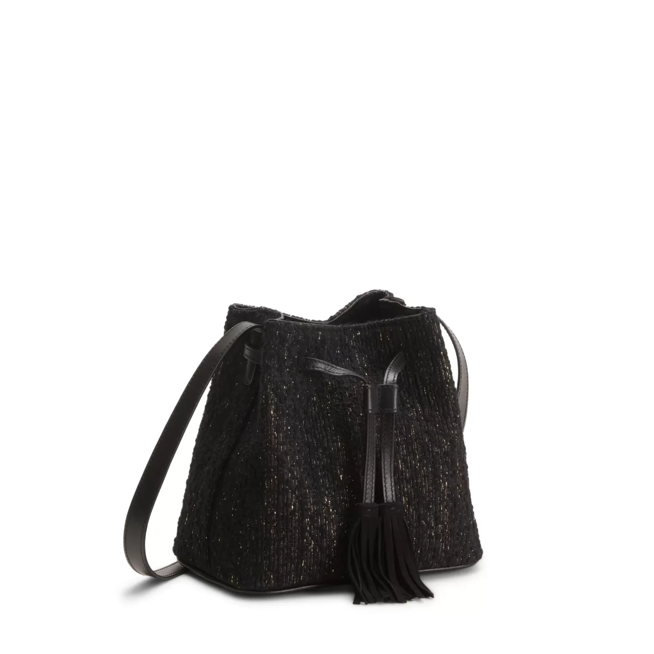 Fratelli Rossetti Black suede bucket bag|^ Bags