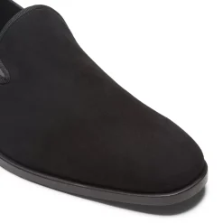 Fratelli Rossetti Black suede slipper|^ Slip On