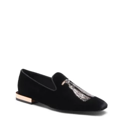Fratelli Rossetti Black velvet Hobo slipper|^ Slip On