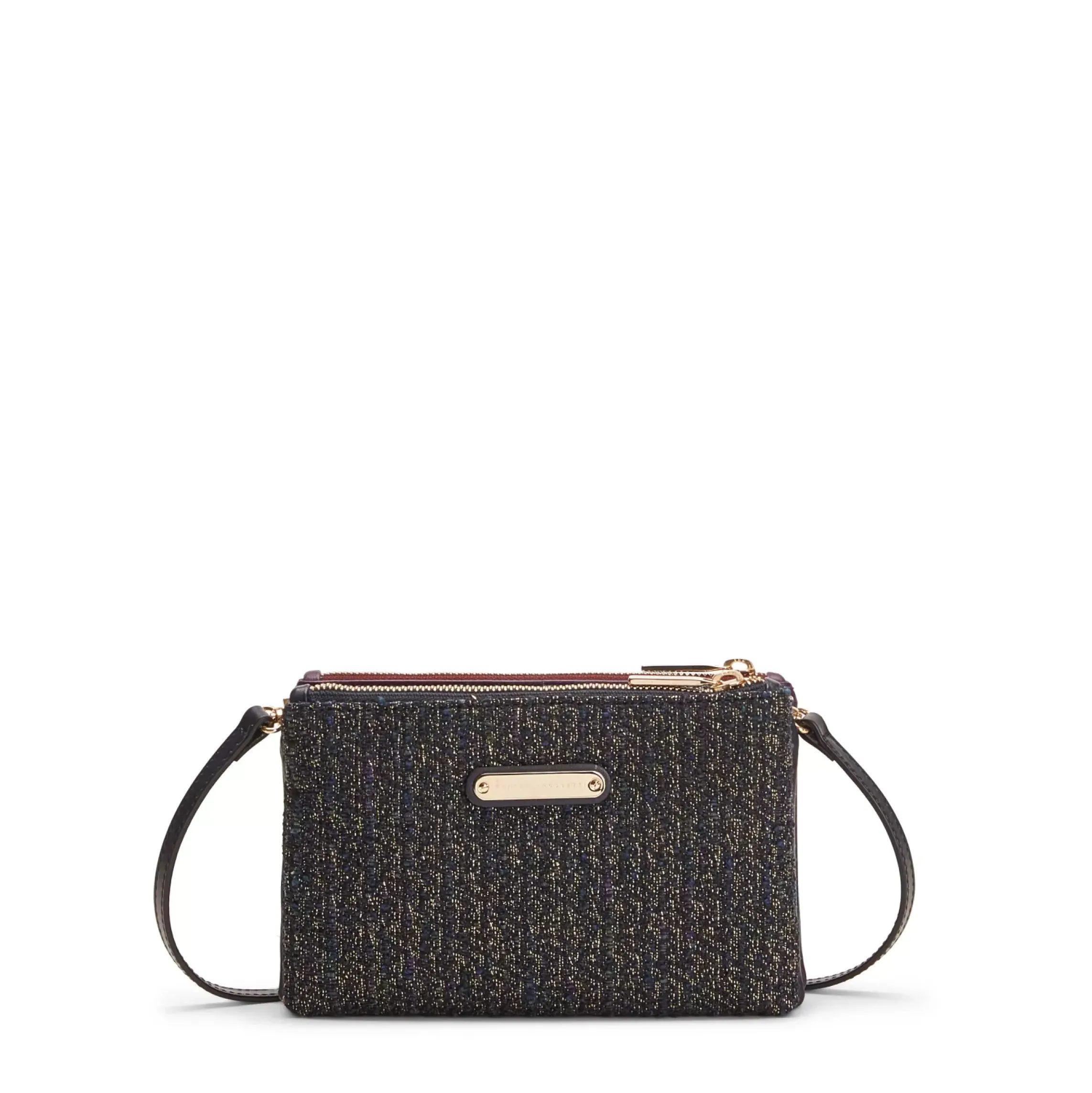 Fratelli Rossetti Blue/purple leather and fabric Esquire clutch|^ Bags