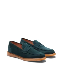 Fratelli Rossetti Bottle green suede loafer|^ Slip On