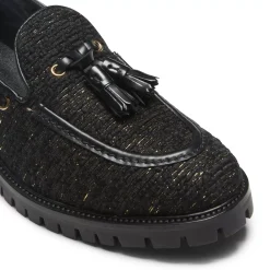 Fratelli Rossetti Brera loafer in black fabric|^ Loafers