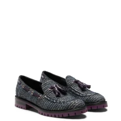 Fratelli Rossetti Brera loafer in blue fabric|^ Loafers