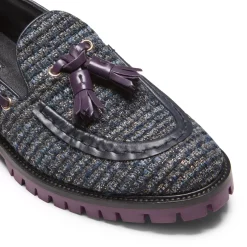 Fratelli Rossetti Brera loafer in blue fabric|^ Loafers