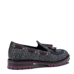 Fratelli Rossetti Brera loafer in blue fabric|^ Loafers