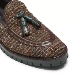 Fratelli Rossetti Brera loafer in brown fabric|^ Loafers
