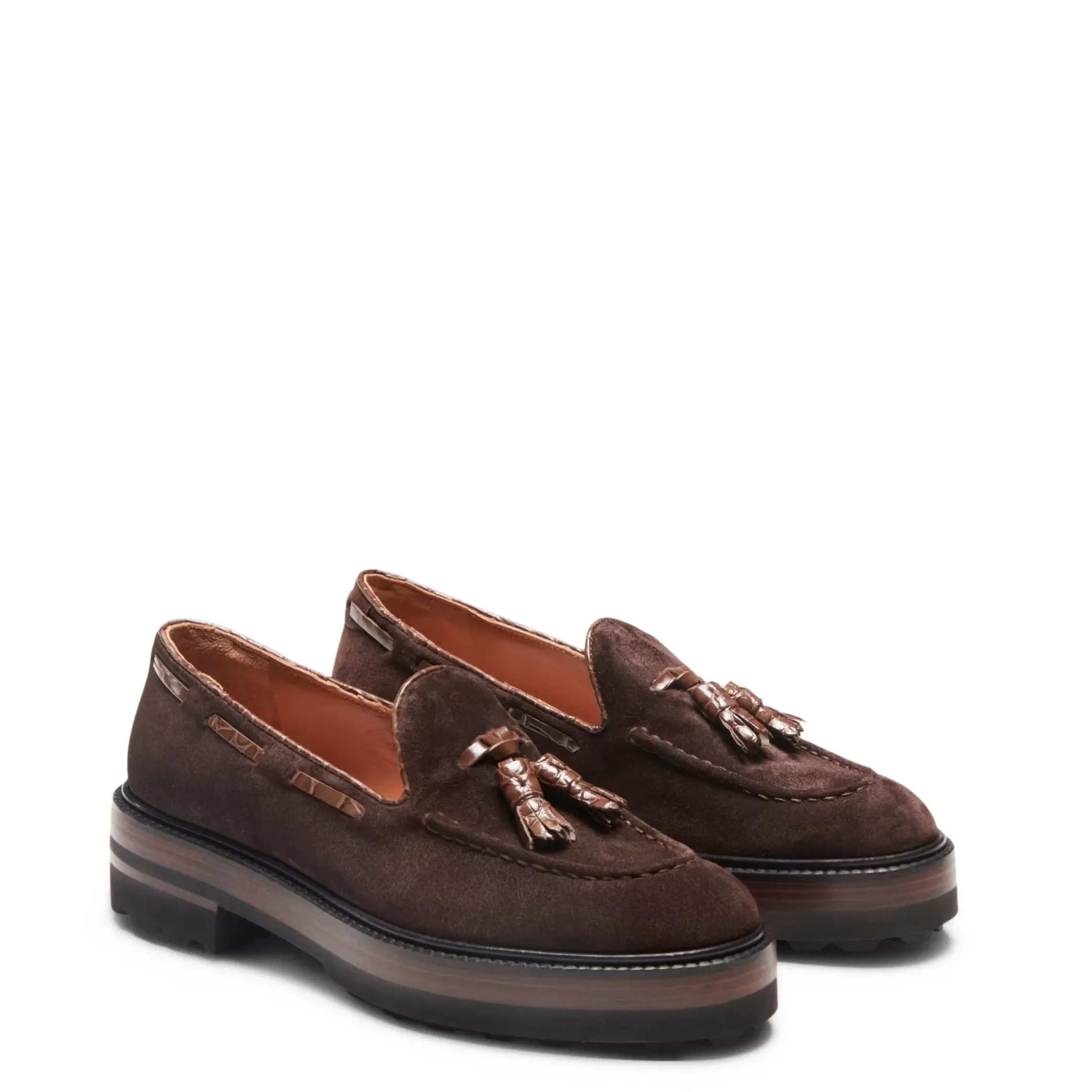 Fratelli Rossetti Brera loafer in cocoa brown suede|^ Loafers