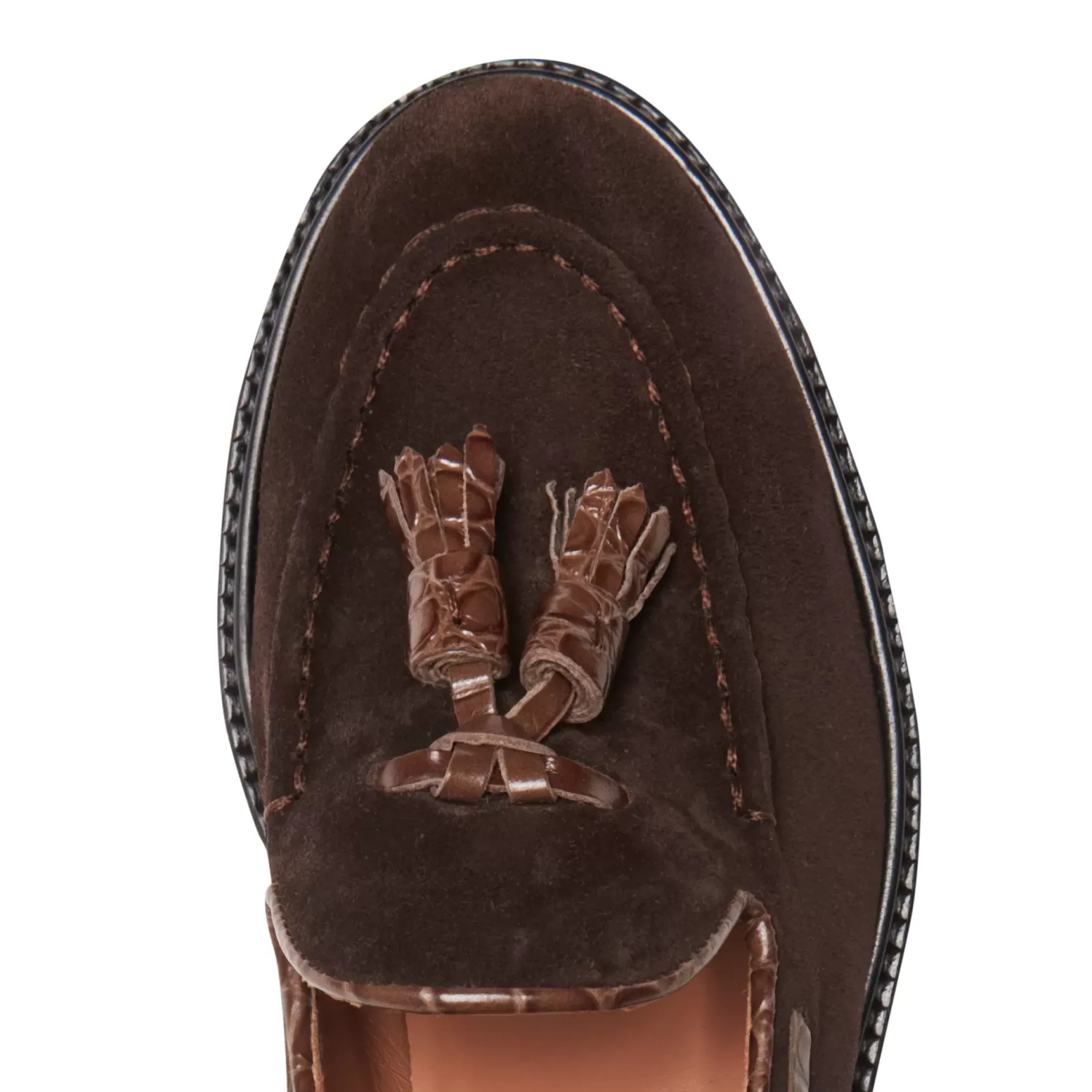 Fratelli Rossetti Brera loafer in cocoa brown suede|^ Loafers
