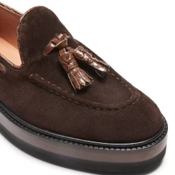 Fratelli Rossetti Brera loafer in cocoa brown suede|^ Loafers