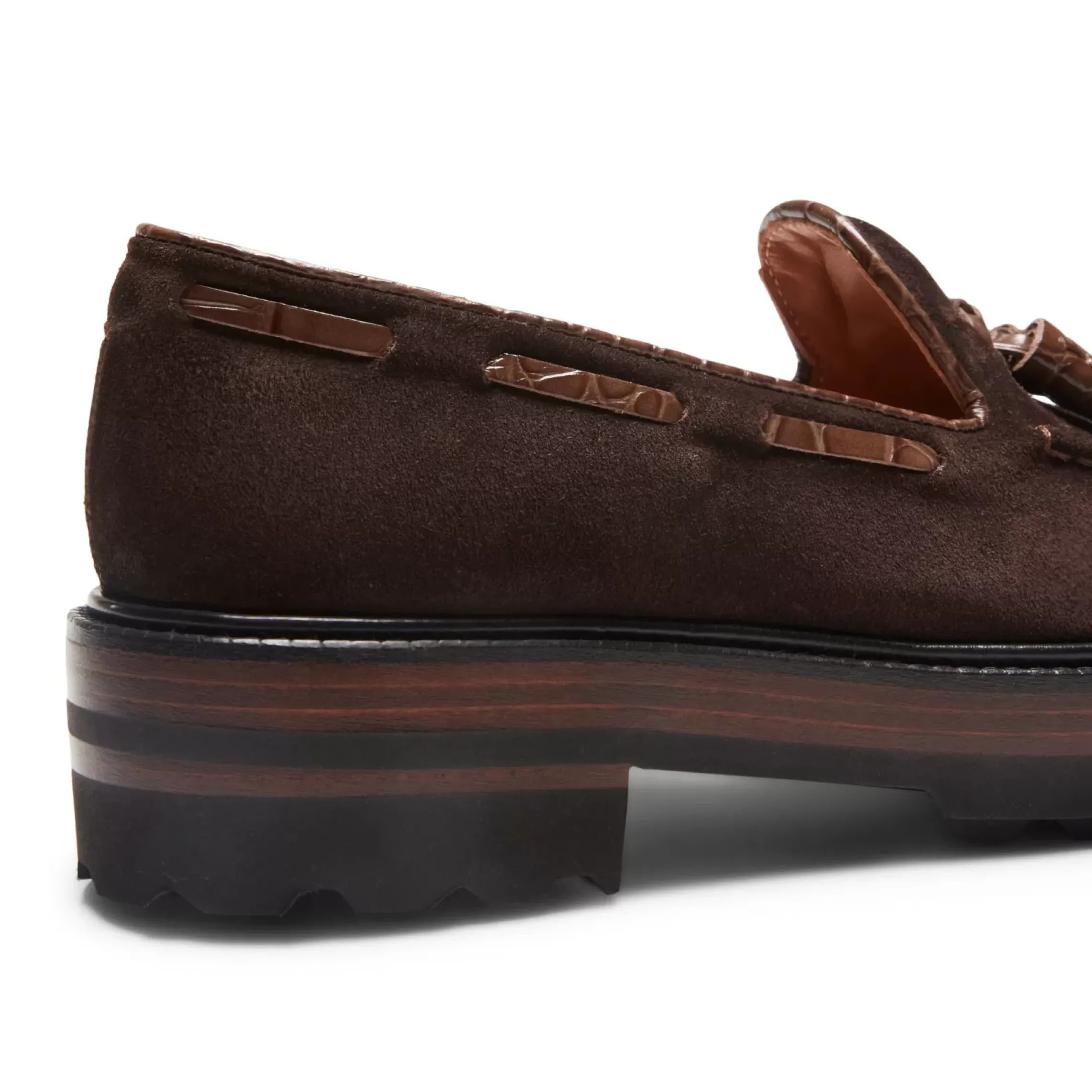 Fratelli Rossetti Brera loafer in cocoa brown suede|^ Loafers