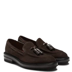 Fratelli Rossetti Brera loafer in cocoa brown suede|^ Loafers