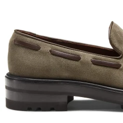 Fratelli Rossetti Brera loafer in seaweed suede|^ Loafers