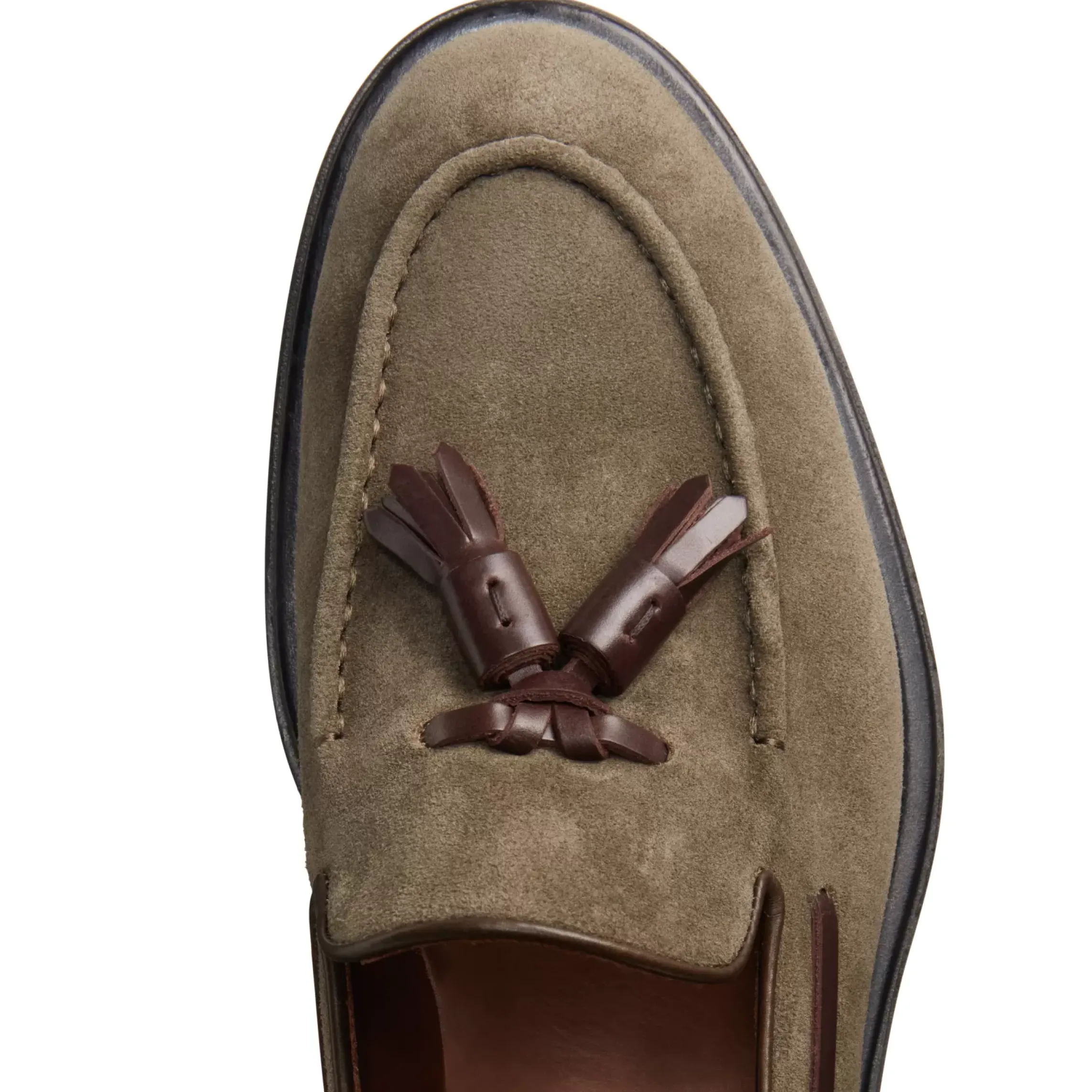 Fratelli Rossetti Brera loafer in seaweed suede|^ Loafers