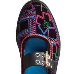 Fratelli Rossetti Brera Special Embroidery ballet flat in multi-coloured velvet|^ Décolleté