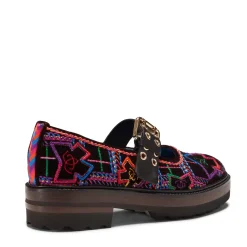 Fratelli Rossetti Brera Special Embroidery ballet flat in multi-coloured velvet|^ Décolleté