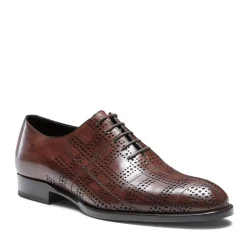 Fratelli Rossetti Brown leather Tartan Oxford shoe|^ Lace-up Shoes