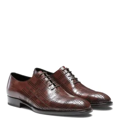Fratelli Rossetti Brown leather Tartan Oxford shoe|^ Lace-up Shoes