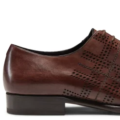 Fratelli Rossetti Brown leather Tartan Oxford shoe|^ Lace-up Shoes