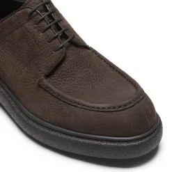 Fratelli Rossetti Charcoal grey suede Derby shoe|^ Lace-up Shoes
