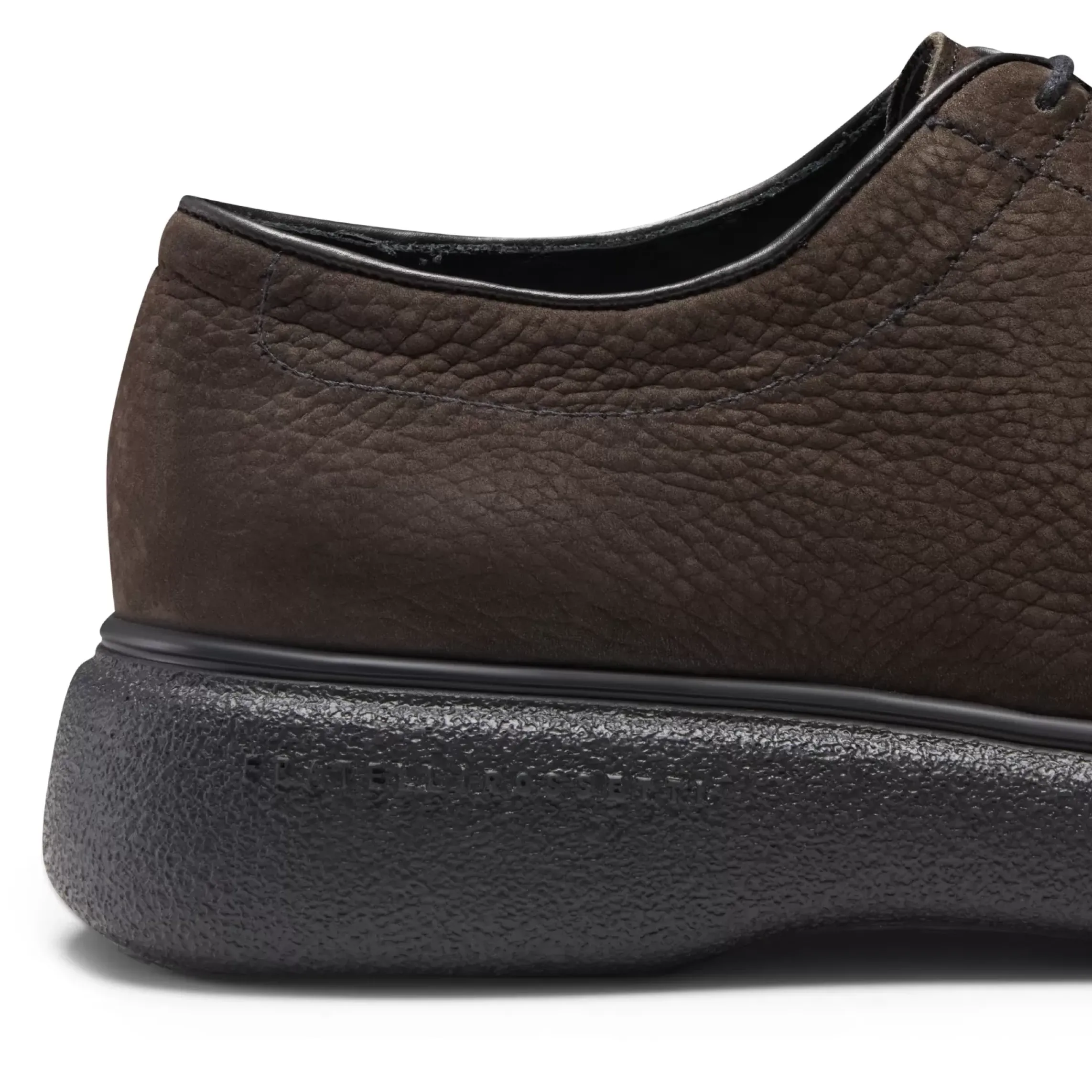 Fratelli Rossetti Charcoal grey suede Derby shoe|^ Lace-up Shoes