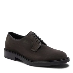 Fratelli Rossetti Charcoal grey suede Derby shoe|^ Lace-up Shoes