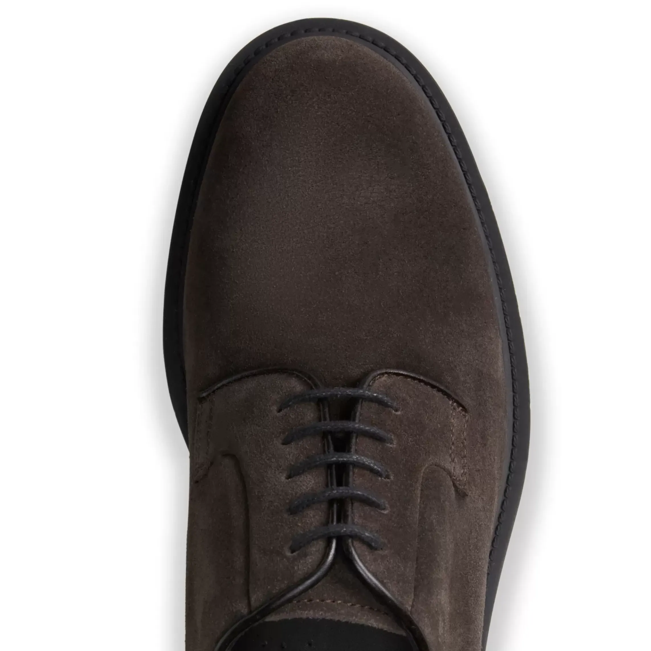 Fratelli Rossetti Charcoal grey suede Derby shoe|^ Lace-up Shoes